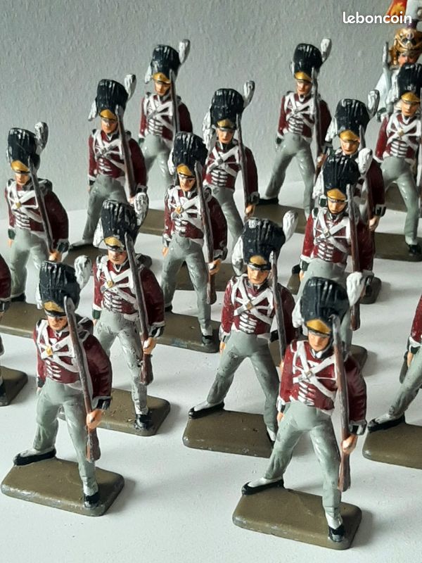 Figurine Starlux 1/32 Artilleur à Pied Premier Empire - Occasion Soldat De Plomb Peint