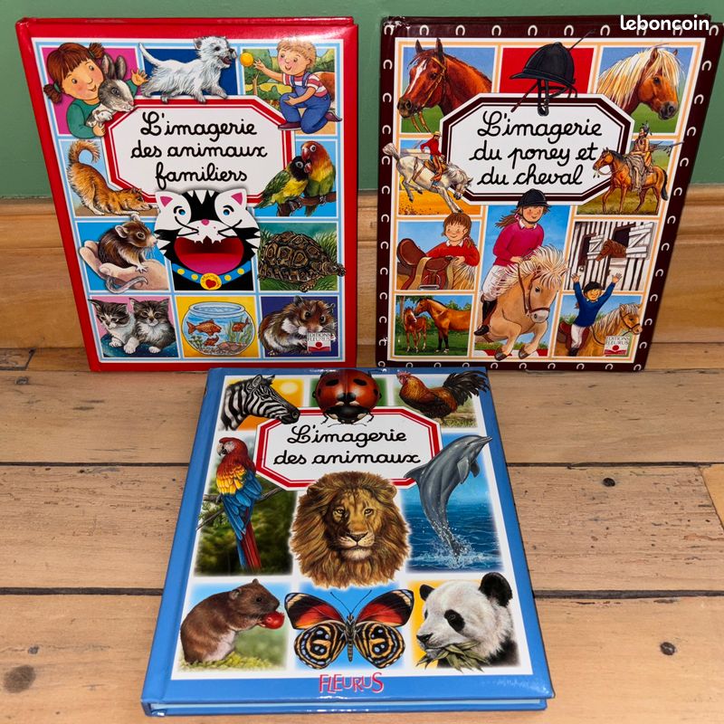 3 imagiers FLEURUS Les animaux, les animaux familiers, les poneys et chevaux dès 4 ans (image 1)