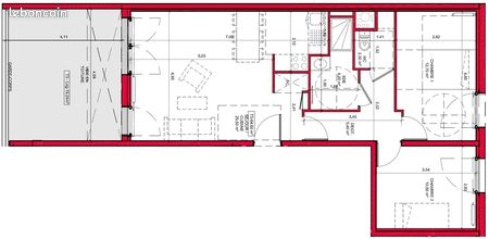 Appartement 3 pièces 64 m² · à Nantes · 64 m² · 811 €/mois