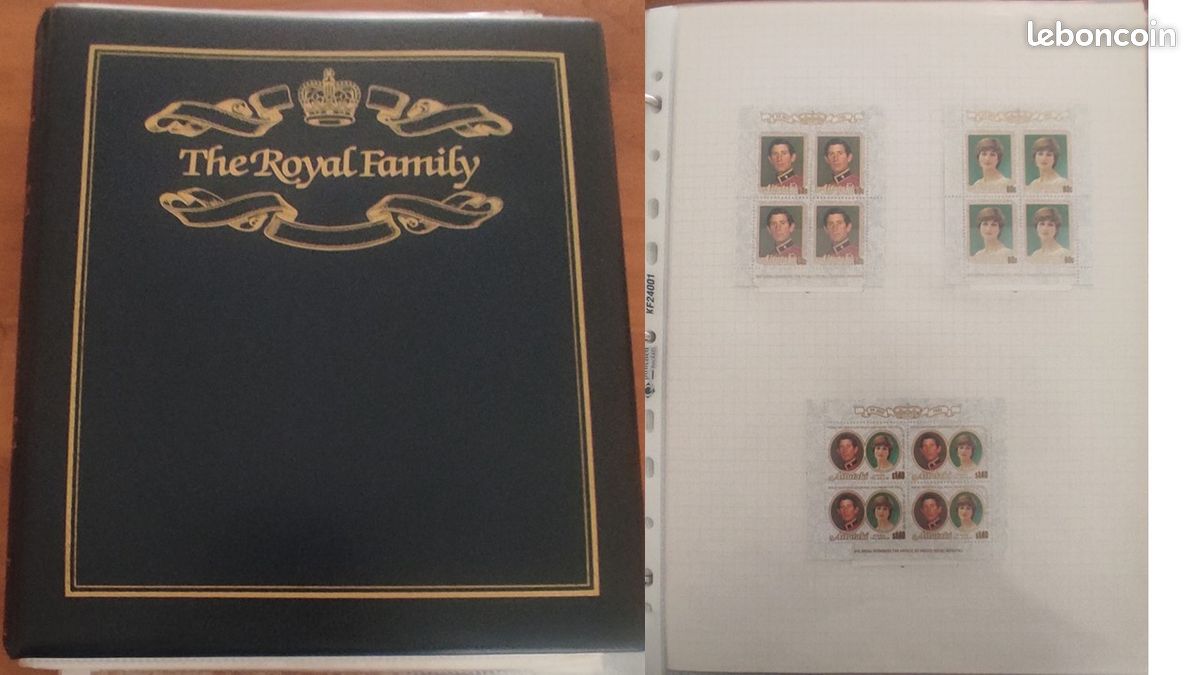 Timbre Royal Albums de timbres du mariage royal entre le Prince de Galle et Lady ...