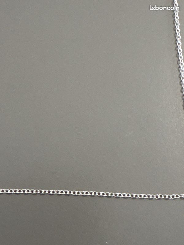 Chaîne en argent 925 longueur 47 cm maillon de 1,5 mm K (image 6)