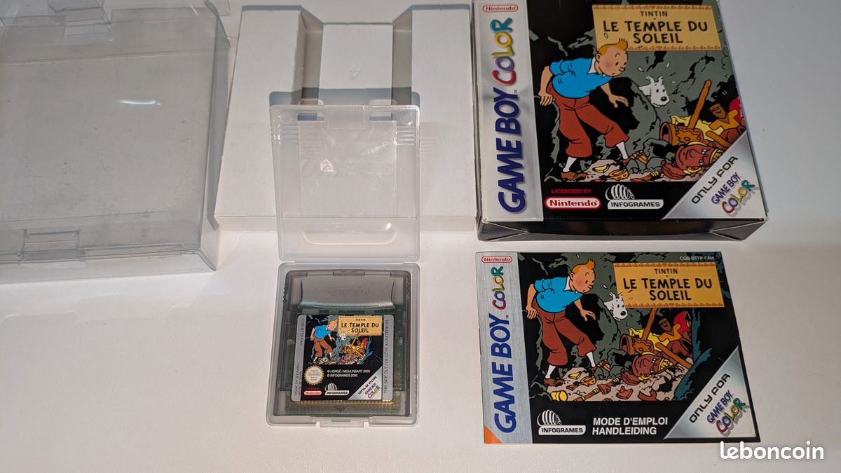 Jeu PC Tintin Le Temple Du Soleil 2ème édition - Bon état, Jeu De Plateforme, Version Française