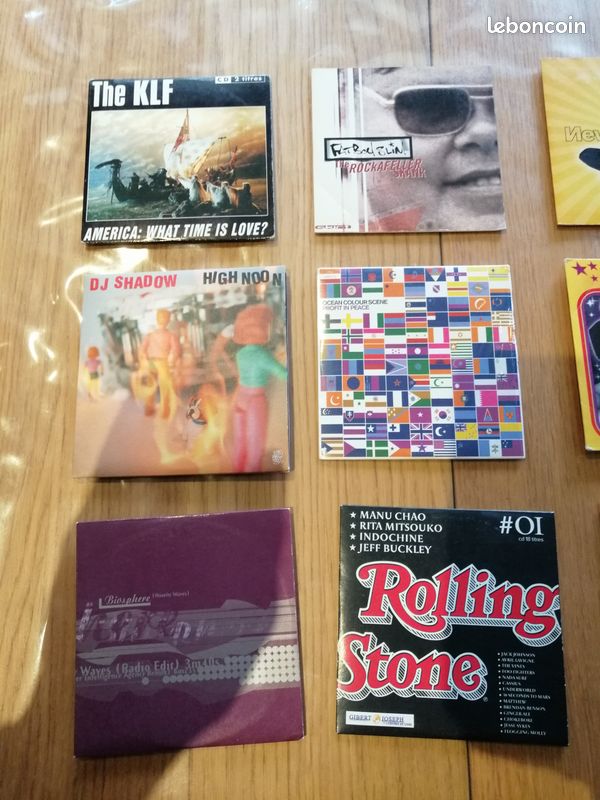Lot de Cd 2 titres rock KLF, FATBOY SLIM, NEW RADICALS, DJ SHADOW, SILMARILS (image 3)