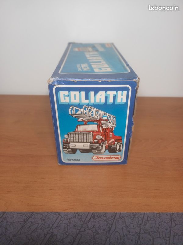 Camion De Pompier Joustra – Tôle – Échelle 1/18 – Vintage 1970 – Collection