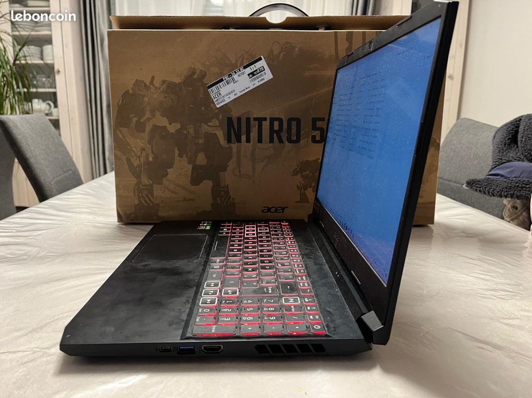 PC Portable Gaming Acer Nitro 5 – RTX 3070 / Ryzen 7 / 32 Go RAM / 1 To + 256go SSD – État impeccable (image 2)