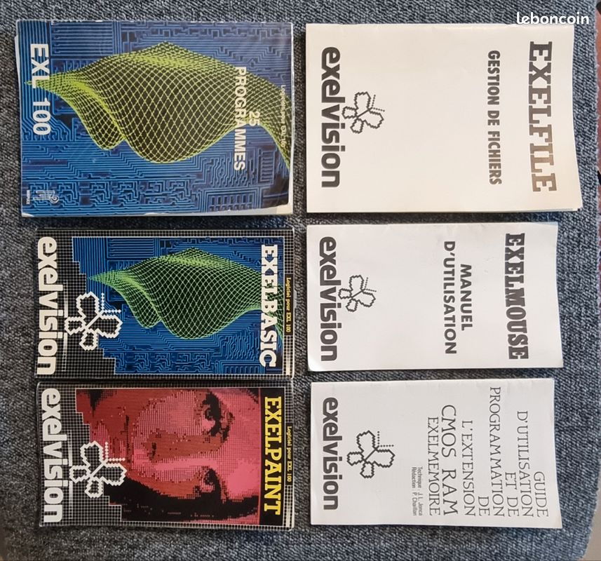 Rare Lot Informatique Vintage Exelvision EXL 100 + 11 Jeux en