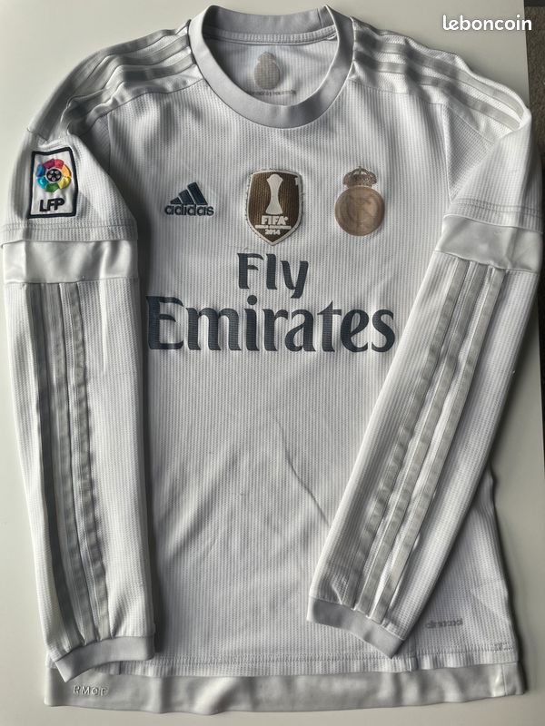 Maillot Domicile Real Madrid XL 2015/16 - Authentique, Légèrement Porté, Adidas