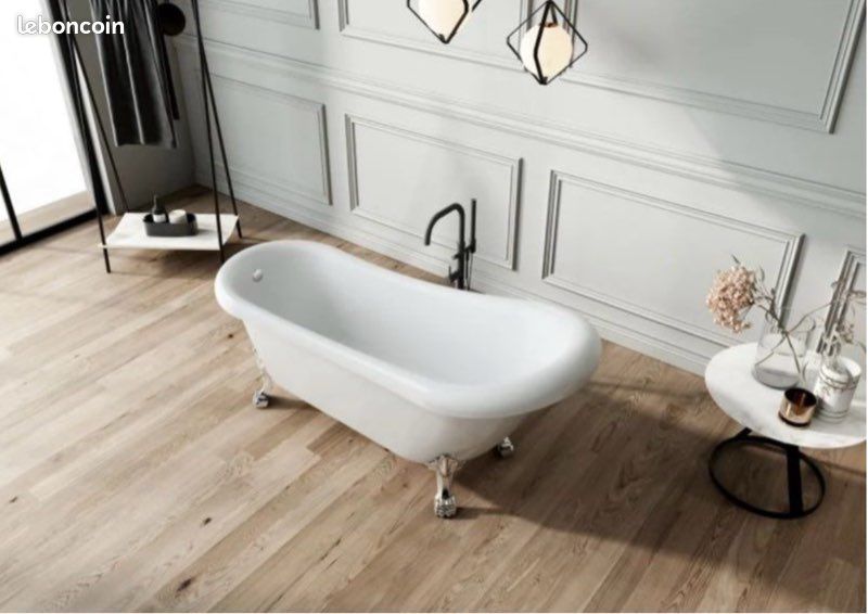 Baignoire sur pieds avec robinetterie (image 4)