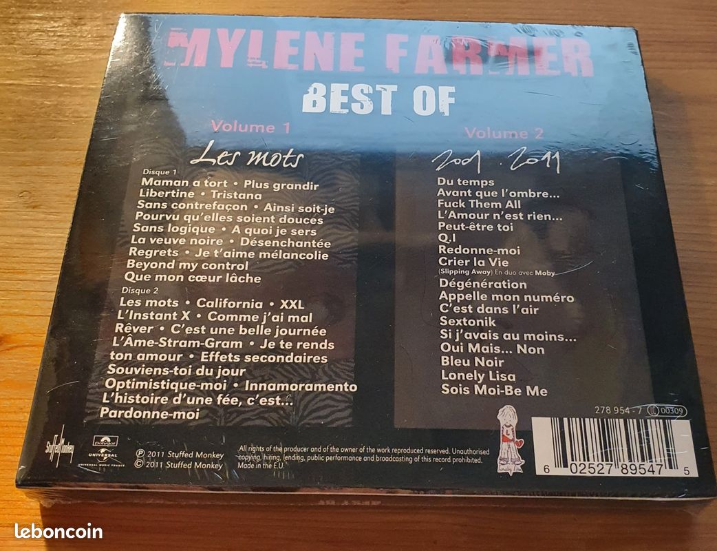 MYLENE FARMER Fourreau Digisleeve 4 volets Best of 2001-2011 / Vol 1 et Vol 2 (image 3)