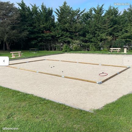 Terrain de pétanque en kit bois massif traité autoclave 12,15 x 4,85 m NEUF (image 6)