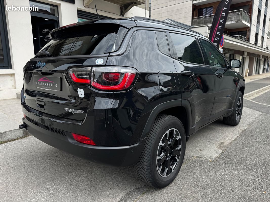 JEEP COMPASS MY20 1.3 GSE T4 240 ch PHEV AT6 4xe eAWD Trailhawk / première main / entretien jeep (image 5)