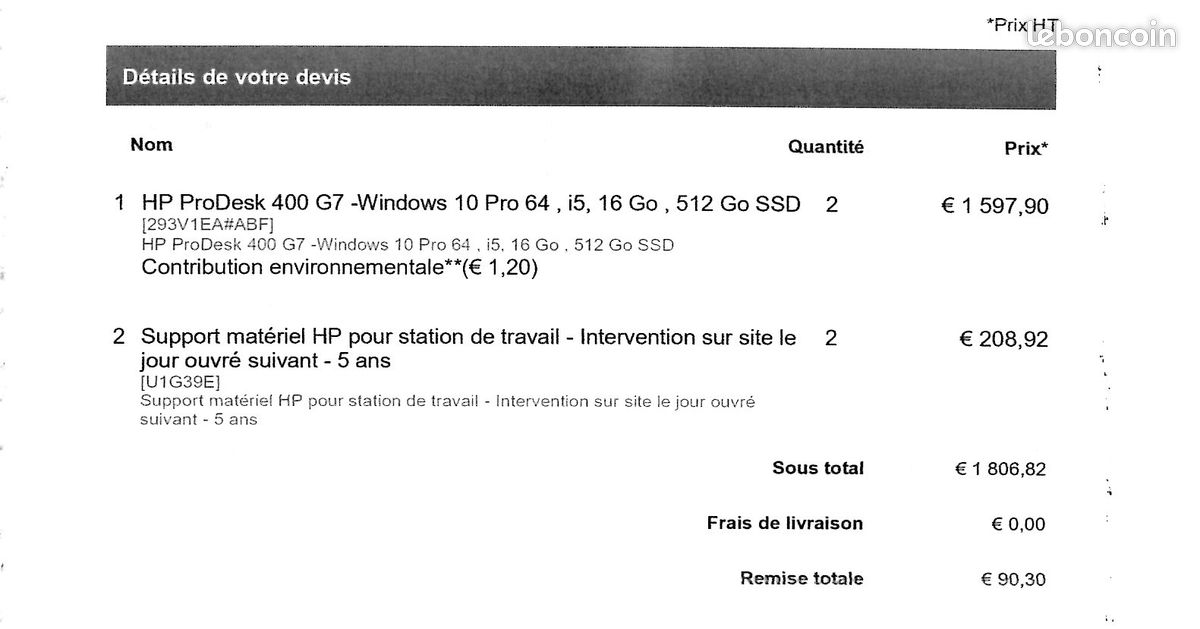 Ordinateur de bureau complet (image 9)