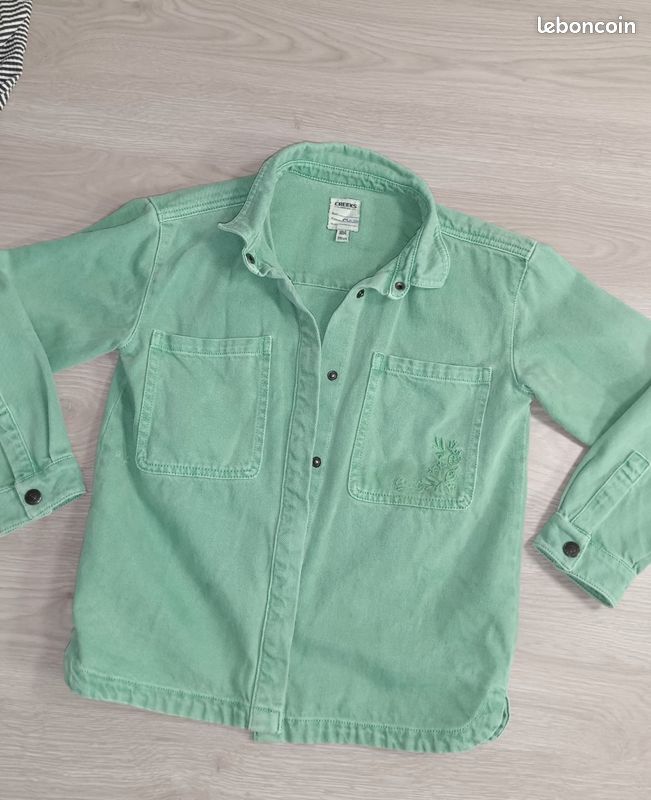 veste chemise chemise fille 12 ans