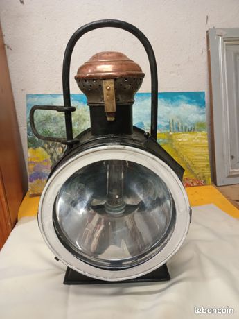Ancienne Lampe SNCF De Locomotive à Vapeur - Vintage, Bon état - Pièce De Collection