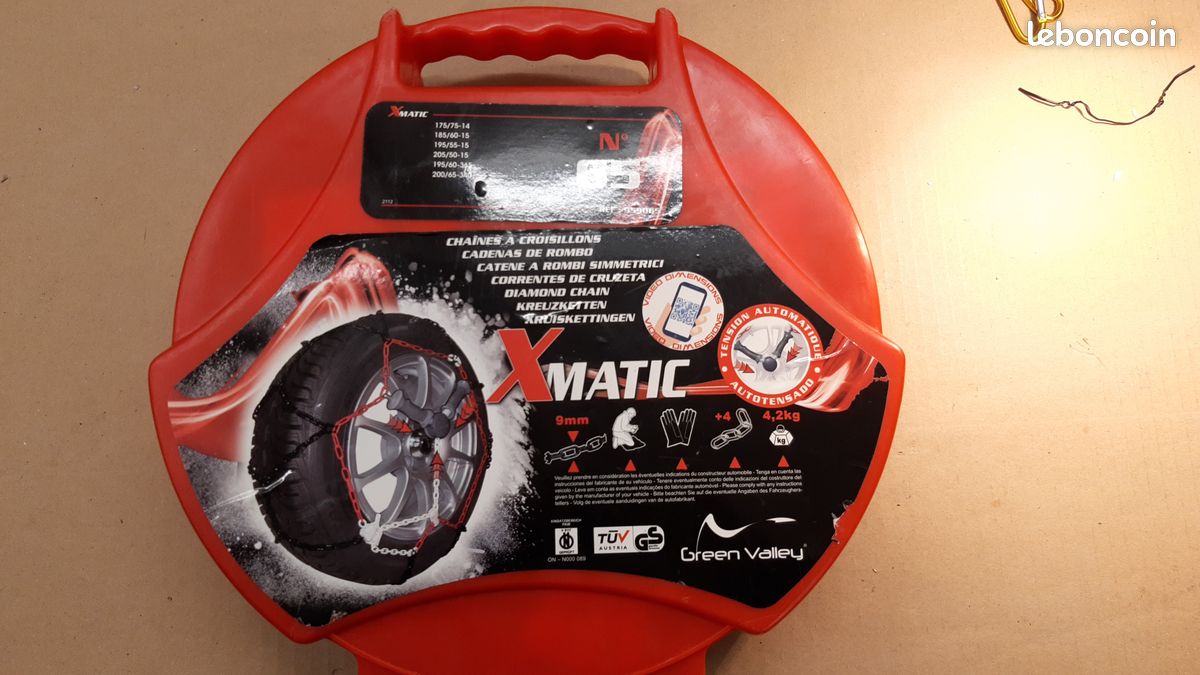 Chaînes neige métalliques X'MATIC n°65, à tension automatique (image 2)