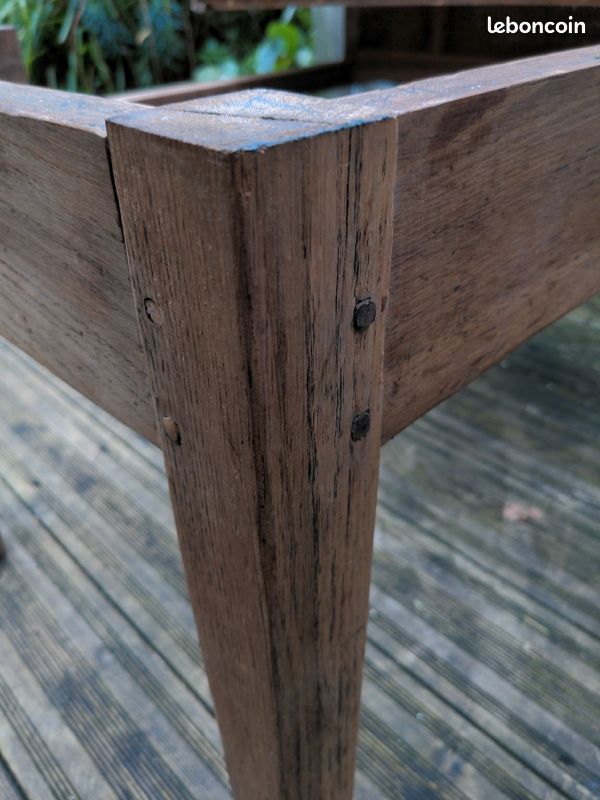 Pieds de table ancienne en chêne massif (image 5)