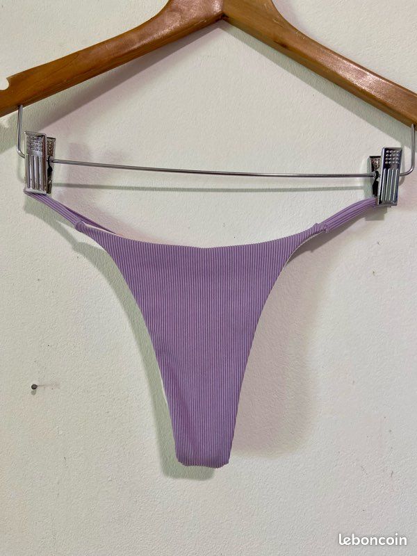 Bas de maillot bi color réversible 💜🩷🤍 (image 1)