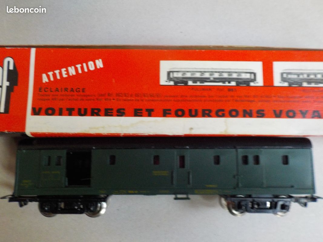 Ancien Fourgon à Bagages J. De P. – écartement O – Longueur 13 Cm, état De Jeu (1932)