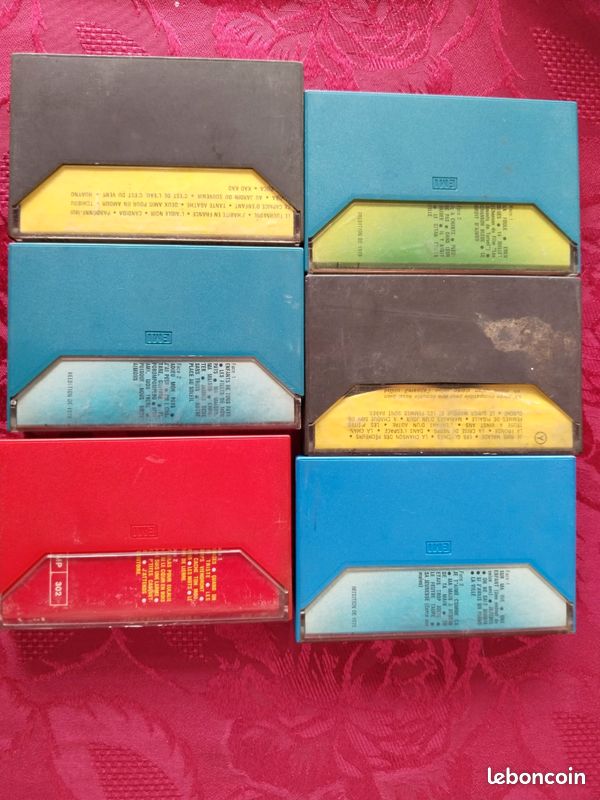 Lot de 6 cassettes Serge Lama Charles Aznavour, Enrico Macias, Édith Piaf (image 3)