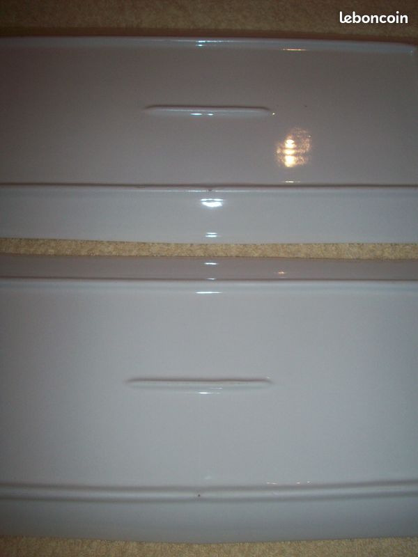 2 PLATS PORCELAINE pour bûche rôti motif cactus cadre doré joli BÉ utilisé Vintage _ À PRENDRE À BAYONNEe (image 9)