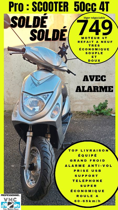 SOLDE PRO : SCOOTER 50CC 4T INJECTIONS IDENTIQUE V-CLIC PEUGEOT