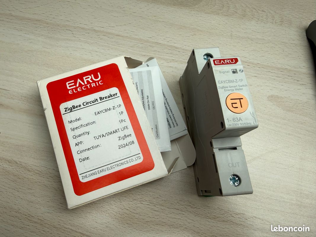 Disjoncteur Zigbee 63A 1P connecté (image 1)