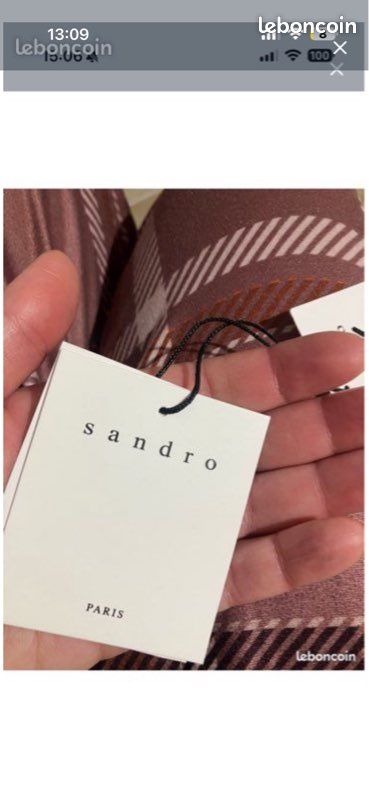 Veste Sandro 40 marine neuf (image 2)