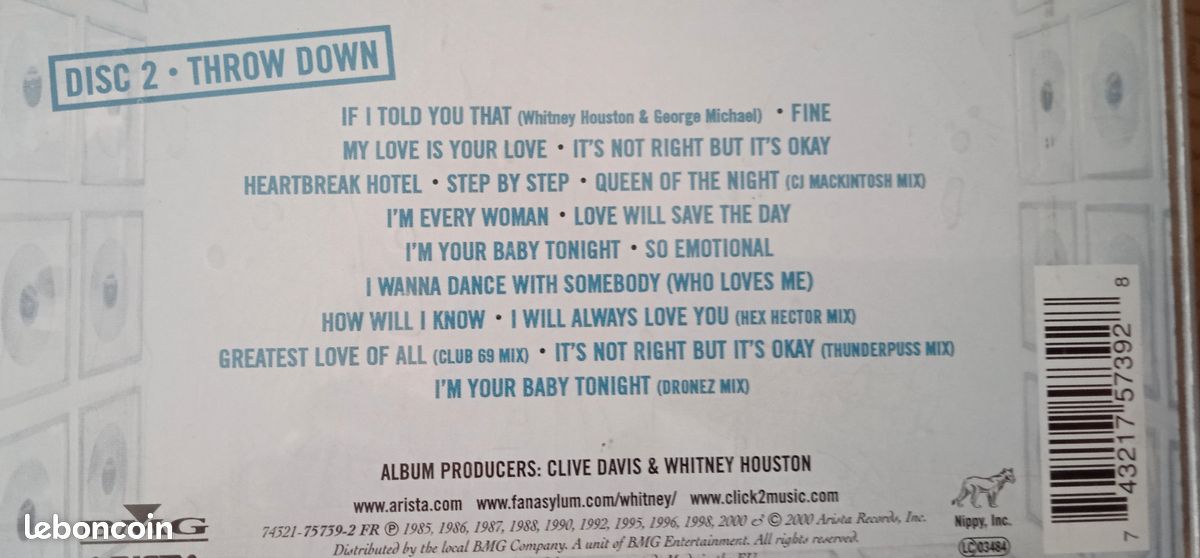 Double CD Whitney The Greatest Hits (image 2)