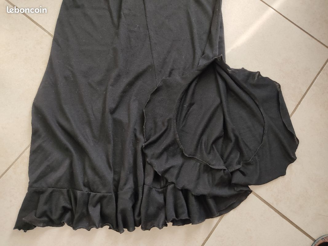 Jupe longue noire T38/40 Blanche Porte Bon Etat (image 2)
