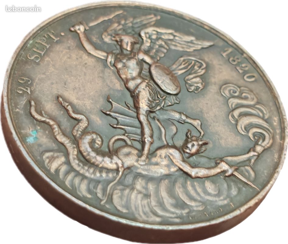 Médaille Naissance du roi Henri V 1820 (image 2)