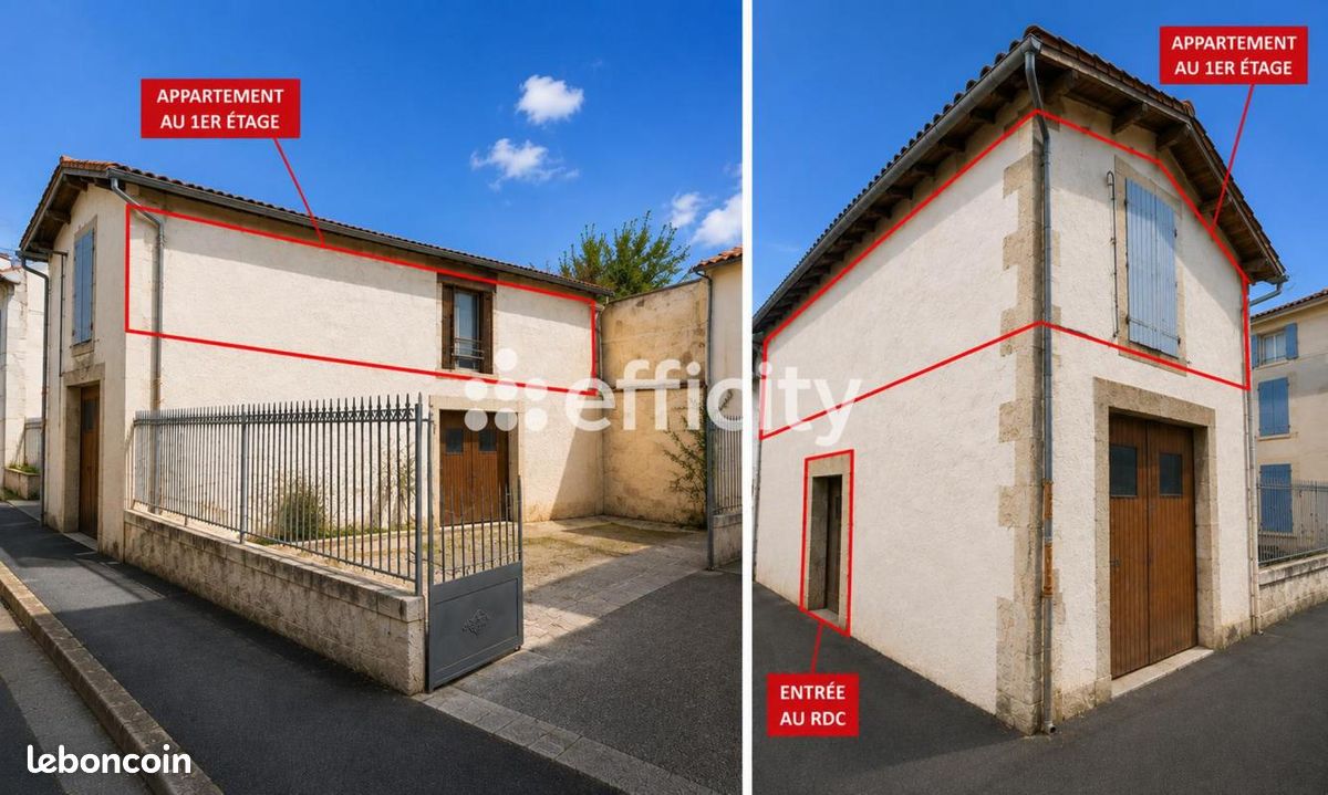 Appartement 3 pièces 64 m² · à Saint-Jean-d'Angély · 64 m² · 120 000 €
