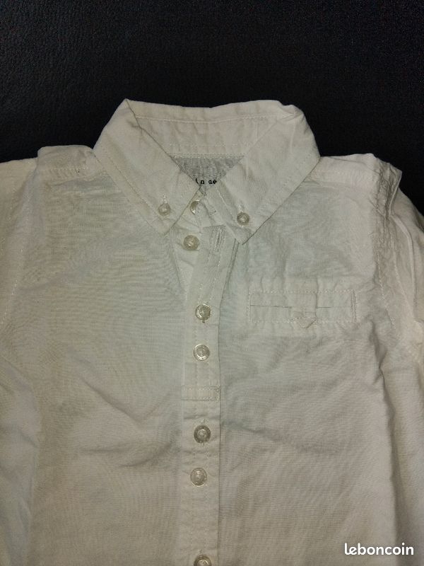 Chemise blanche 6 mois (image 2)