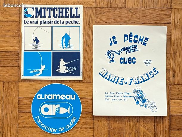Lot D'autocollants Vintage Pêche MITCHELL - Neufs - Marque Daiwa