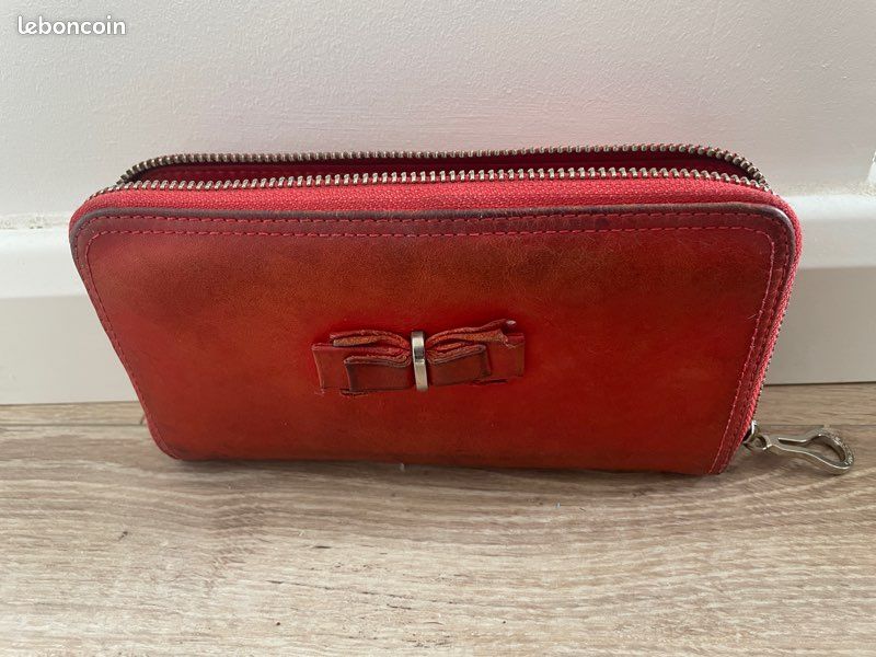 Portefeuille Lancaster rouge Accessoires Bagagerie