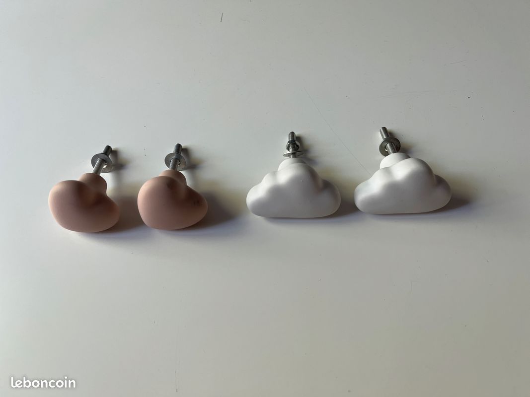 Lot de 4 poignées de porte de placard (image 1)