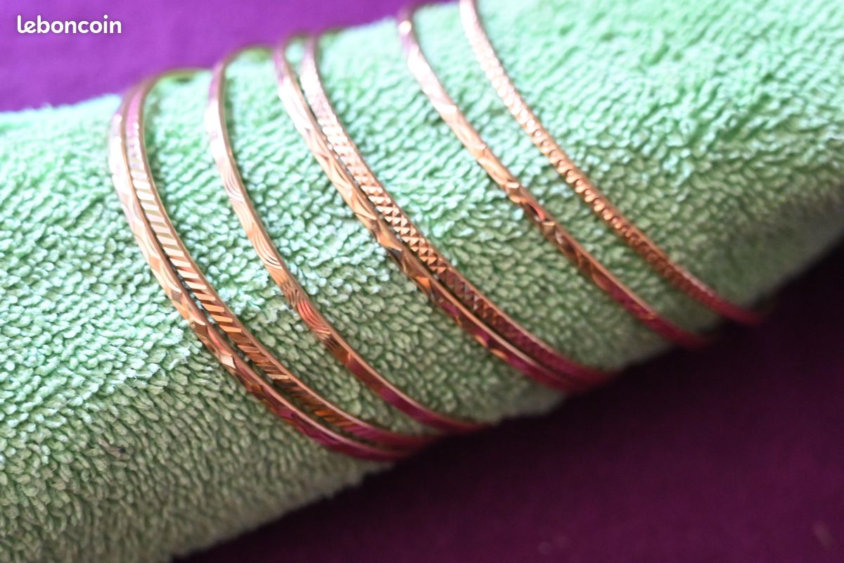 Bracelet semainier en Laiton doré (image 2)