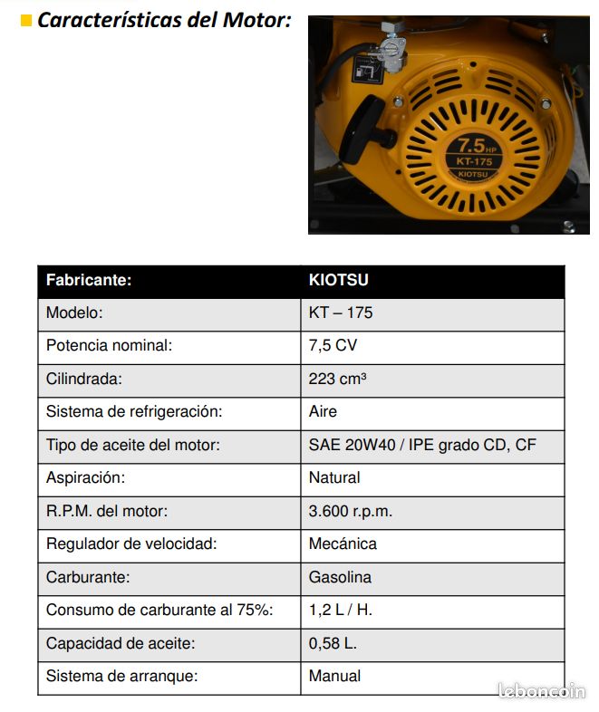 GROUPES ÉLECTROGÈNES 3000 r.p.m. ESSENCE - ENERGEN EN4000 (image 4)
