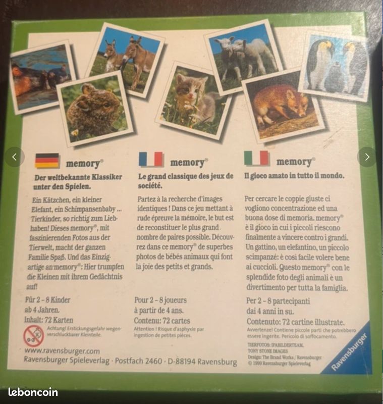 Junior memory®, le jeu classique pour toute la famille - N/A - Enfant