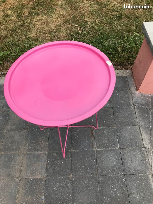 Table ronde acier 52cm hauteur (image 2)