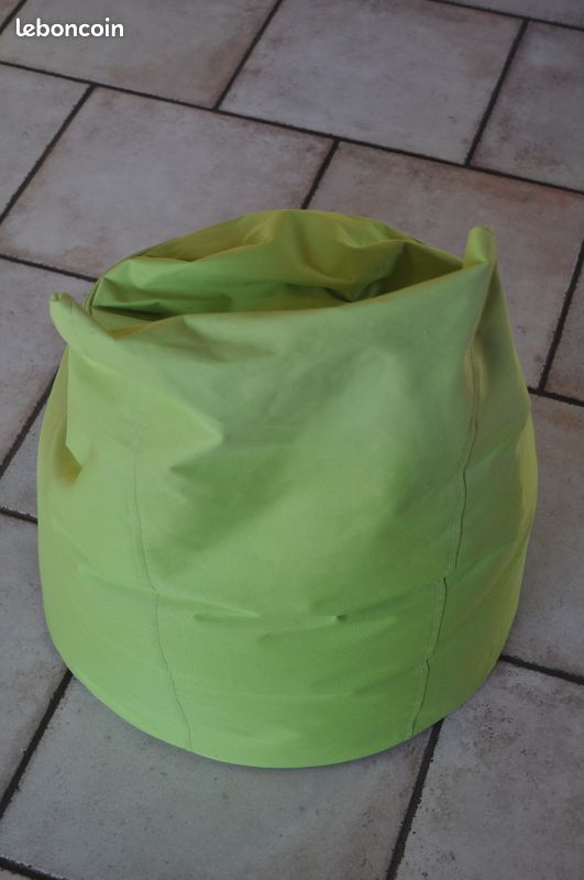 Pouf poire vert, 100 % polyester (image 4)