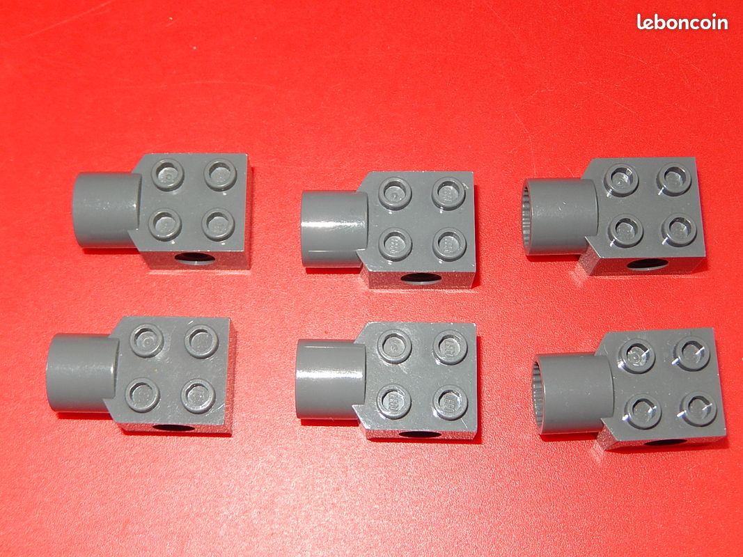 Lego Technic brique 2x2 rotation articulation gris foncé ref 48169 (image 1)