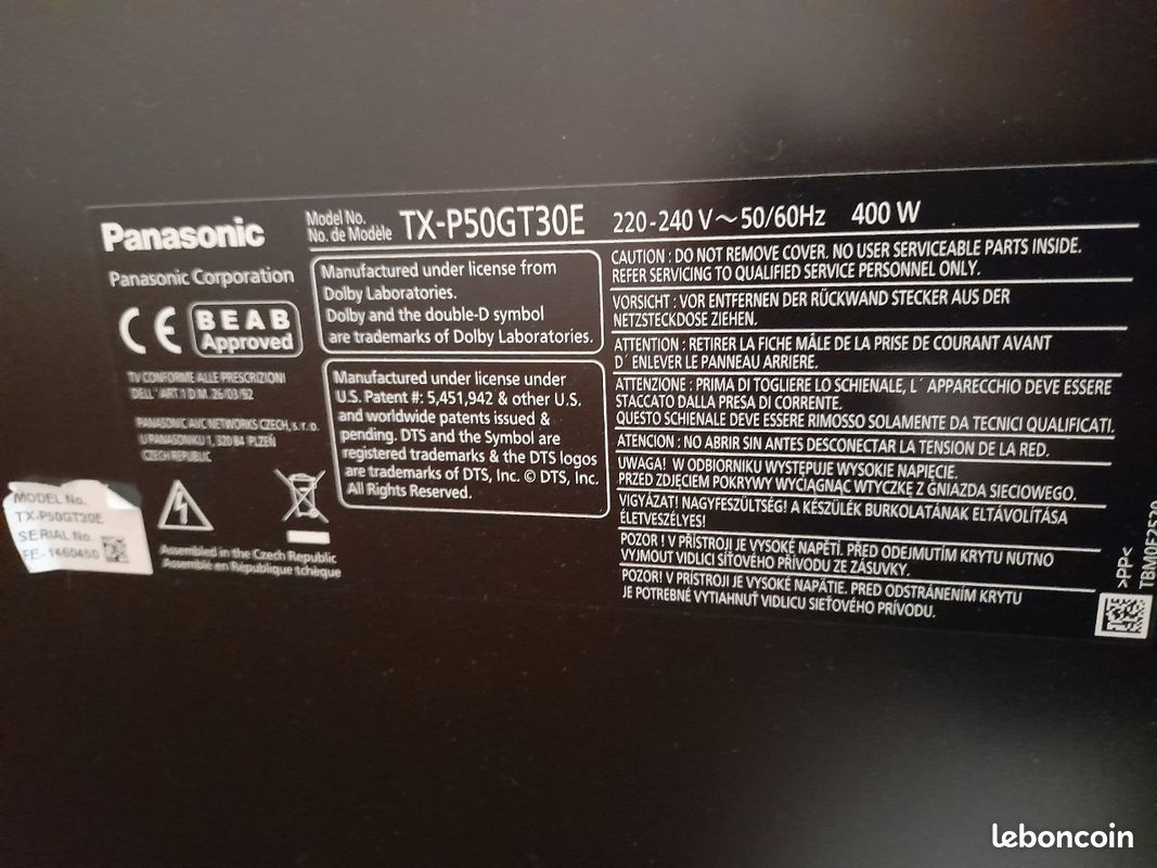 Téléviseur panasonic (image 3)