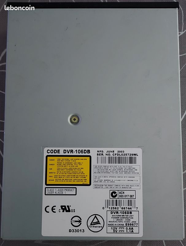 Lecteur/graveur DVD (image 2)