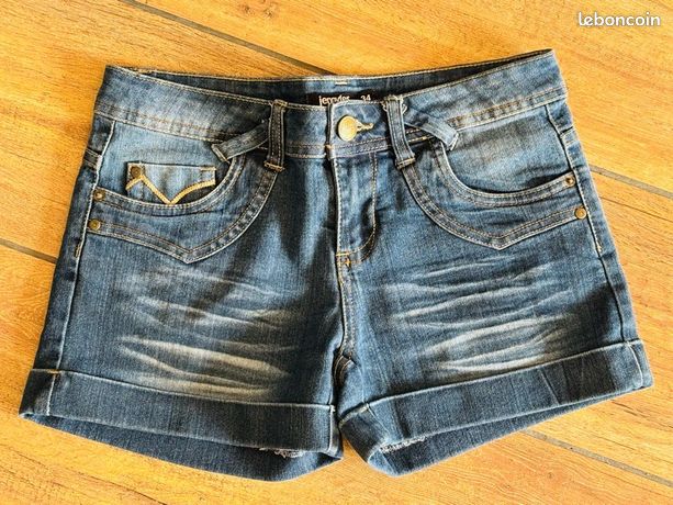 Short Jennyfer En Jean Bleu - Taille 34/XS - Occasion En Très Bon état
