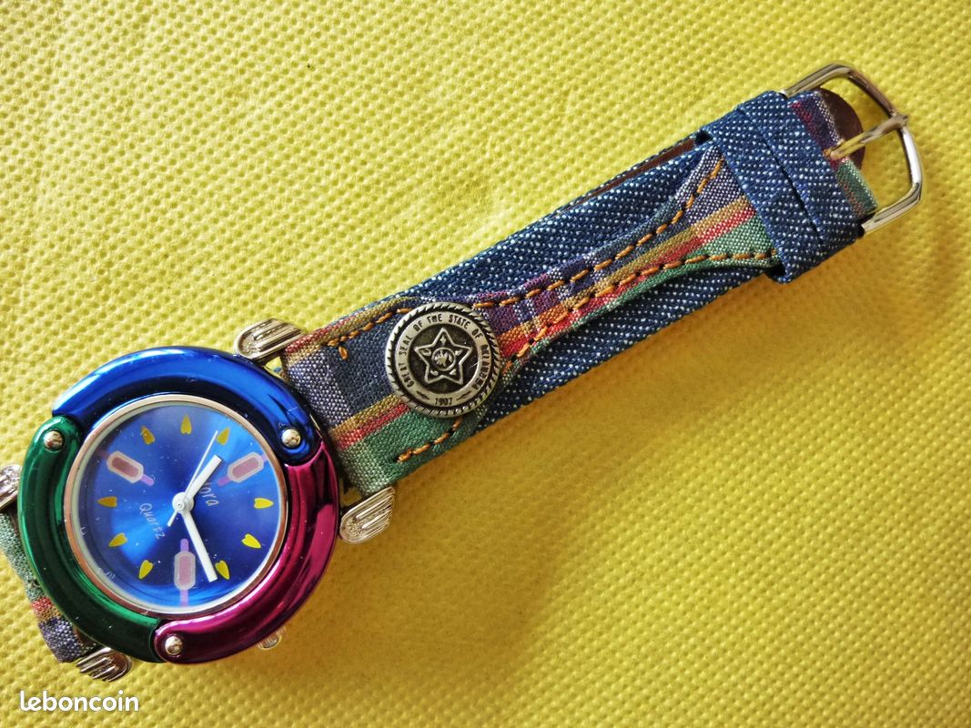 HORA montre analogique jeans multicolore unisexe ANA0040 (image 8)