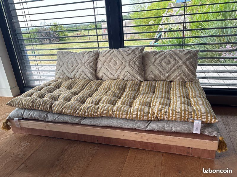 Banquette enfant jaune moutarde (image 1)