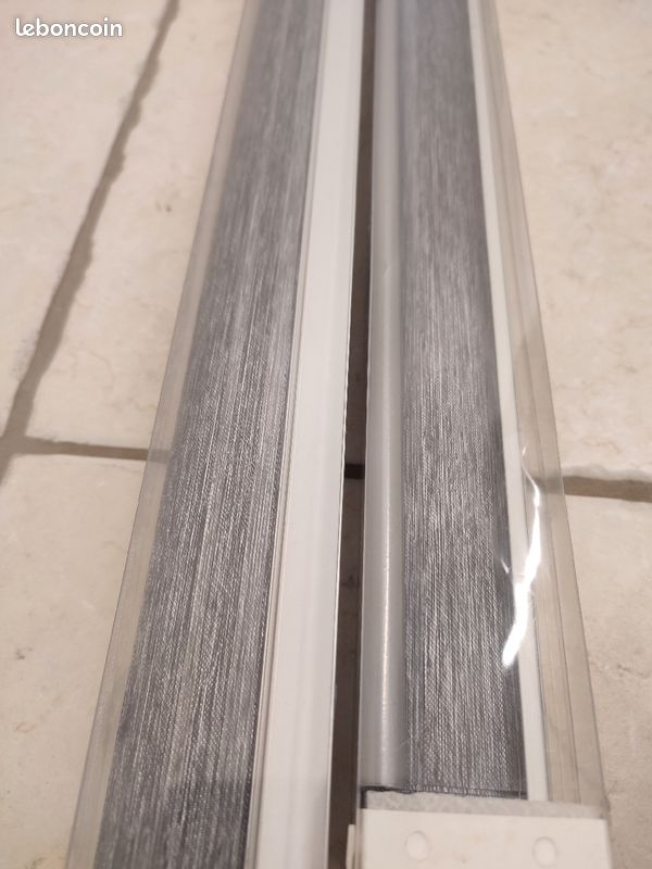 DEUX Stores enrouleurs rideaux decosol gris (image 2)