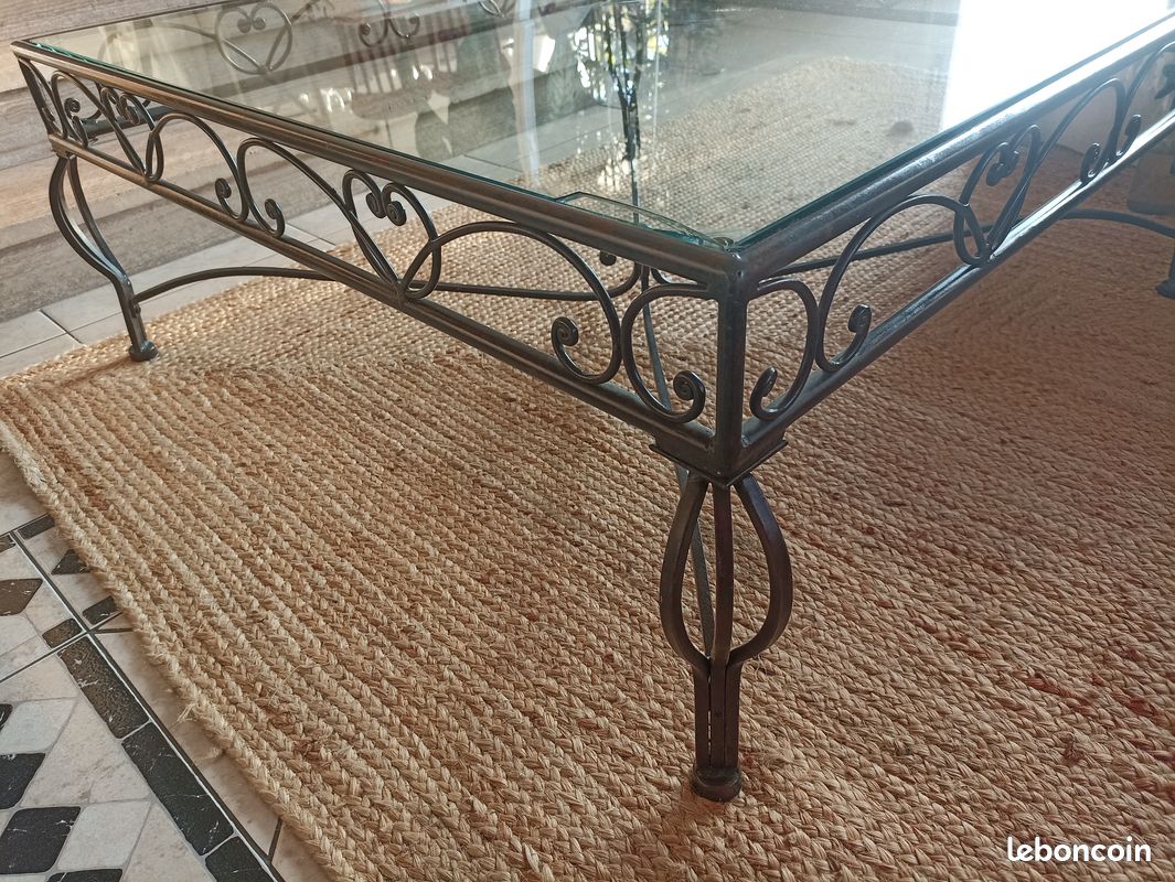 Table basse fer forgé (image 2)