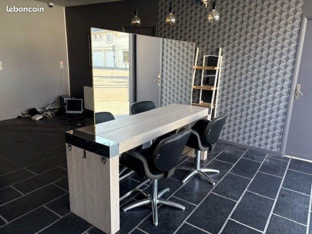 Coiffeuse centrale 4 places xilema mobilier salon de coiffure (image 3)