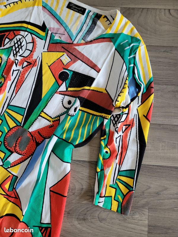 Pull multicolore motifs Picasso M/L (image 3)